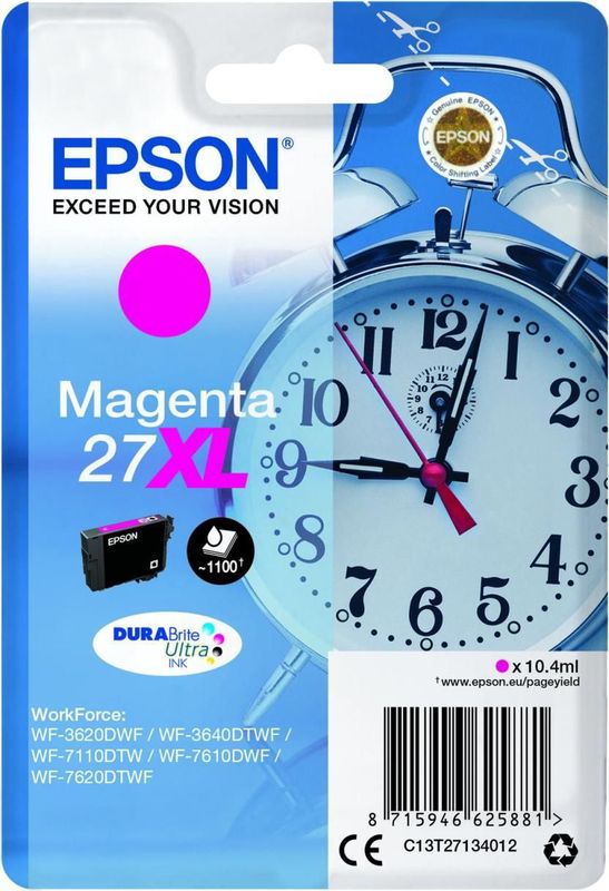 Epson Alarm clock C13T27134012 inktcartridge 1 stuk(s) Origineel Hoog (XL) rendement