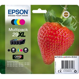 Epson Strawberry C13T29964012 inktcartridge 1 stuk(s) Origineel Hoog (XL) rendement Zwart, Cyaan, Magenta, Geel