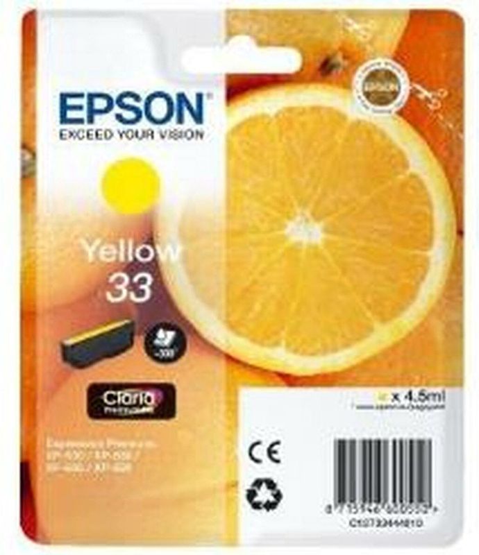 Epson Oranges C13T33444022 inktcartridge 1 stuk(s) Origineel Geel
