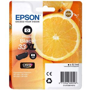 Epson 33XL (T3361) inktcartridge foto zwart hoge capaciteit (origineel)