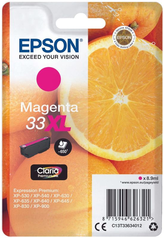 Epson Oranges C13T33634012 inktcartridge 1 stuk(s) Origineel Hoog (XL) rendement