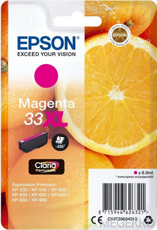 Epson Oranges C13T33634022 inktcartridge 1 stuk(s) Origineel Hoog (XL) rendement