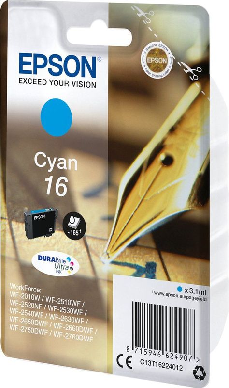 Epson 16 - Inktcartridge / Cyaan