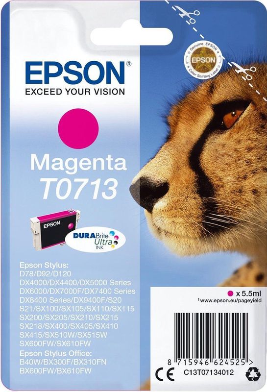 Epson T0713 inktcartridge 1 stuk(s) Origineel Normaal rendement