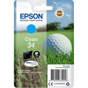 Epson Golf ball C13T34624020 inktcartridge 1 stuk(s) Origineel Normaal rendement Cyaan