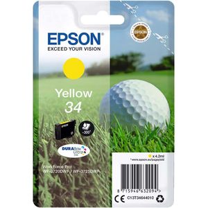 Epson Golf ball Singlepack Yellow 34 DURABrite Ultra Ink