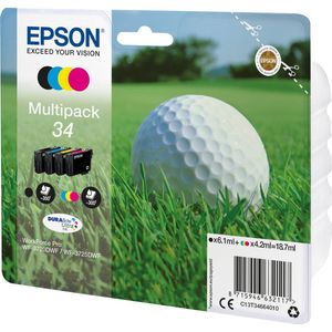 Epson Golf ball C13T34664010 inktcartridge 1 stuk(s) Origineel Normaal rendement Zwart, Cyaan, Magenta, Geel