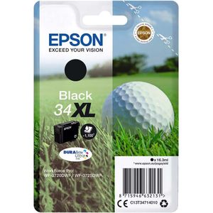 Epson 34XL zwart (C13T34714010) - Inktcartridge - Origineel Hoge Capaciteit