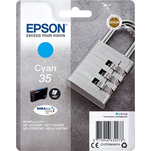 Epson Padlock C13T35824020 inktcartridge 1 stuk(s) Origineel Normaal rendement Cyaan