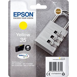 Epson Padlock C13T35844020 inktcartridge 1 stuk(s) Origineel Normaal rendement Geel