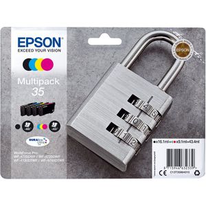 Epson Padlock C13T35864010 inktcartridge 1 stuk(s) Origineel Normaal rendement Zwart, Cyaan, Magenta, Geel
