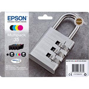 Epson Padlock C13T35864020 inktcartridge 1 stuk(s) Origineel Normaal rendement Zwart, Cyaan, Magenta, Geel