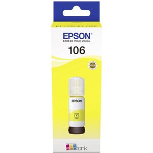 Inktpatroon Epson 106 inktfles geel (origineel)