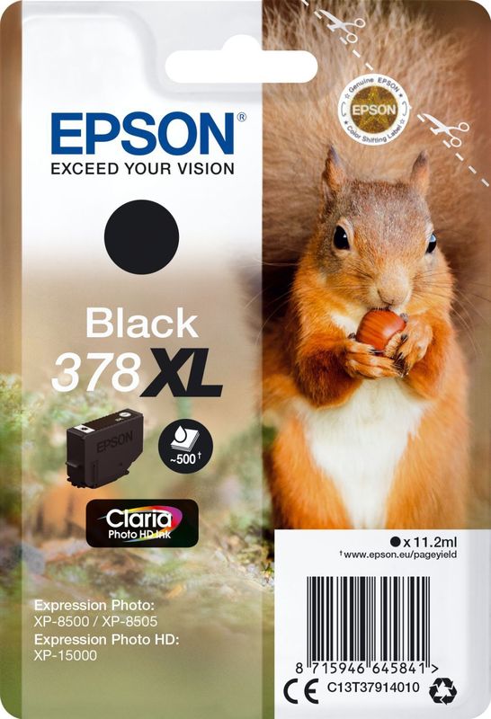 Epson 378XL Inktcartridge - Zwart - 11,2 ml