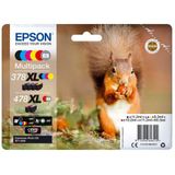 Epson - Squirrel Multipack 6-kleuren 378XL / 478XL - Claria Photo HD Inkt