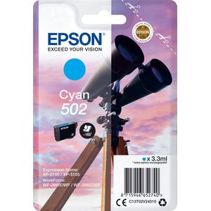 Epson 502 inktcartridge 1 stuk(s) Origineel Normaal rendement Cyaan