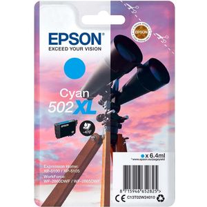 Epson 502XL (T02W2) inktcartridge cyaan hoge capaciteit (origineel)