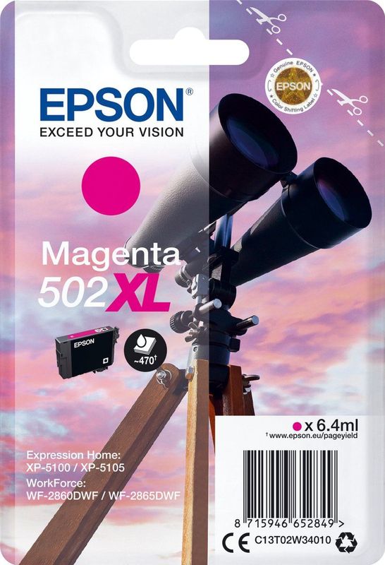 Epson 502XL inktcartridge 1 stuk(s) Origineel Hoog (XL) rendement
