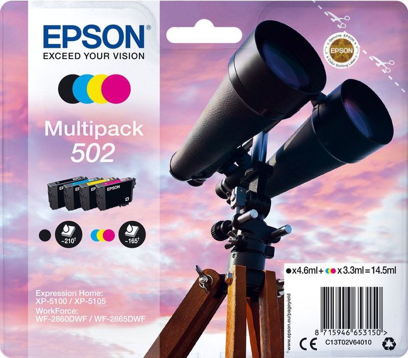 Epson 502 - Inktcartridge - Multipack - Pigmentbasis