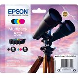 Epson 502 3.3ml 4.6ml 210pagina's 165pagina's Zwar - Cyaa - Magent - Geel Inktcartridge