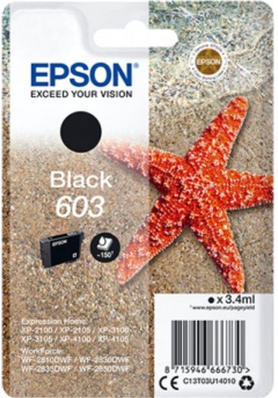 Epson Singlepack Black 603 Ink