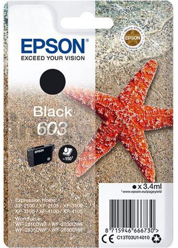 Epson - T03U1 - Origineel Zwart - 603 - 3.4ml