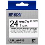 Epson LK-6WBVN tape zwart op wit 24 mm (origineel)
