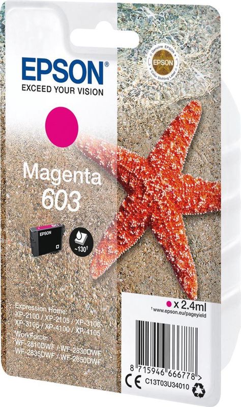 Epson - Inktcartridge 603 - Magenta - 10 Stuks
