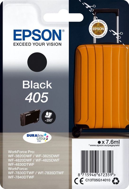 Epson - 405 - Ink - Zwart - DURABrite Ultra - XL Cartridge