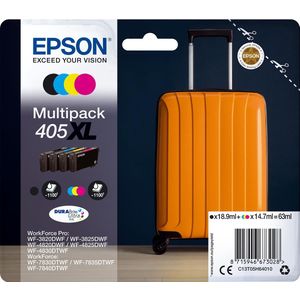 Epson Inktcartridge T05H6, 405XL Origineel Combipack Zwart, Geel, Cyaan, Magenta C13T05H64010