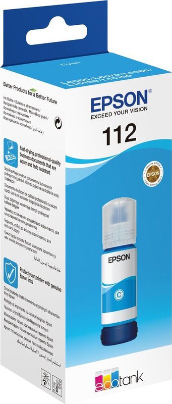 Epson - Ecotank 112 - Inktfles - Zwart/Kleur - Pigmentinkt