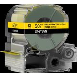 Epson - LK-9WBVN - Etiketteringstape - Geel - Vinyl - 50 mm x 7 m