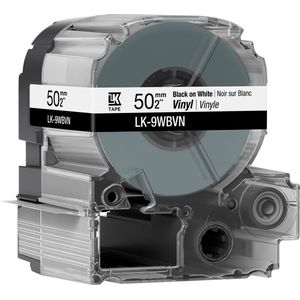 Epson LK-9WBVN tape zwart op wit 50 mm (origineel)