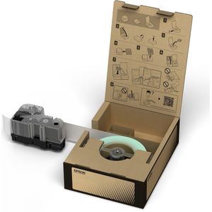 Epson - BR-ST64YB-E - Etikettenrol - Zwart op Geel - 0,64 cm x 15 m