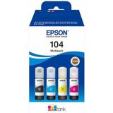 Epson - Inktfles 104 - Eco Tank - Multipack - BK/C/M/Y