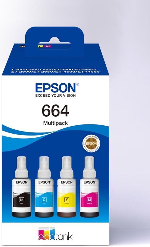 Epson - Ink Ecotank 664 - Inktcartridge - Zwart - Kleurstof