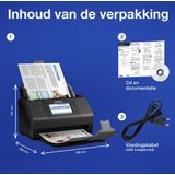 Epson - WorkForce ES-580W - A4 Duplexscanner - Wi-Fi - Touchscreen