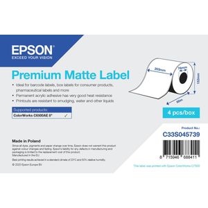 Epson - C33S045739 - Doorlopende Labelrol - 203 mm x 60 m - Origineel