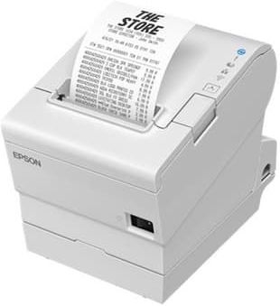 Epson TM-T88VII (111): USB, Ethernet, Serial, PS, White, Thermodruck, POS-Drucker, 180 x 180 DPI, 500 mm/sek, 1,41 x 3,39 mm, Text, Grafik, Barcode, 2D-Strichcode