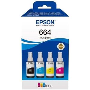 Epson EcoTank 664 / 4-Pack (Black Yellow Cyan Magenta) Ink - Nachf�lltinte Cyan
