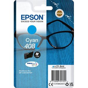 Epson 408L DURABrite Ultra inktcartridge 1 stuk(s) Origineel Hoog (XL) rendement Cyaan