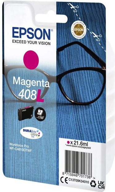 Inktcartridge Epson T09K340 408L rood | 8 stuks