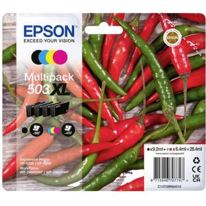 Epson 503XL, Hohe (XL-) Ausbeute, 9,2 ml, 6,4 ml, 550 Seiten, 4 Stück(e), Multipack