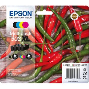 Epson 503XL inktcartridge 4 stuk(s) Origineel Hoog (XL) rendement Zwart, Cyaan, Magenta, Geel