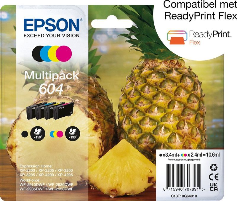 Epson - 604 - Inktcartridge Multipack - 4 Kleuren - Originele Inkt