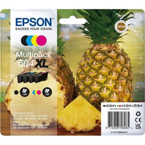 Epson Multi-pack Inkpatroon 604 Xl Zwart - Cyaan Magenta Geel (c13t10h64020)