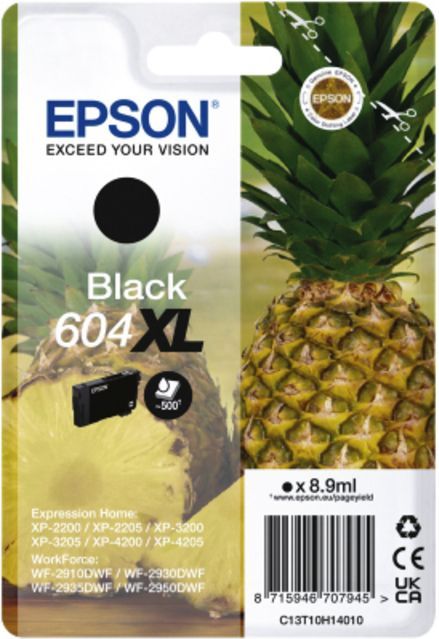 Epson - 604XL - Inktcartridge - Zwart - 10 Stuks