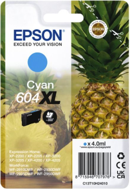Inktcartridge epson 604xl t10h24 blauw | 10 stuks