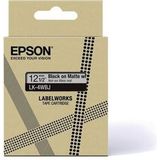 Epson - LK-4WBJ - Etiketteringstape - Matwit/Zwart - 12 mm