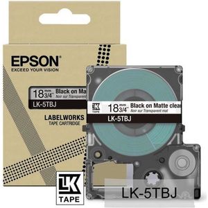 Epson LK-5TBJ Zwart, Transparant